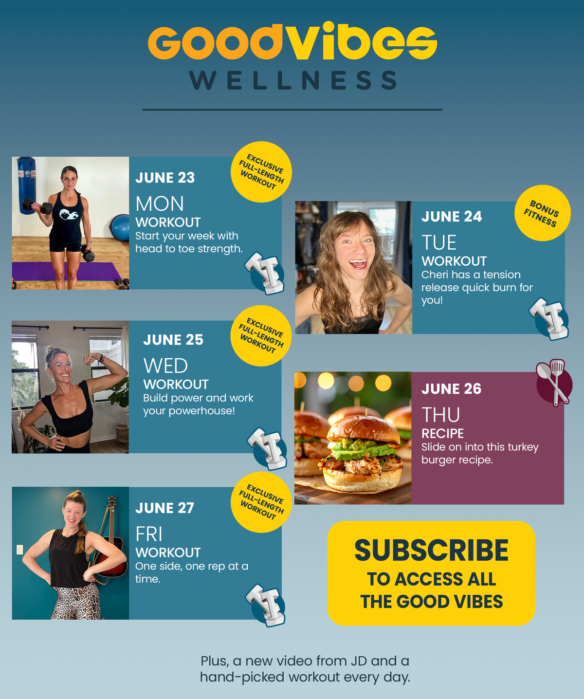 Next Week on Good Vibes Wellness