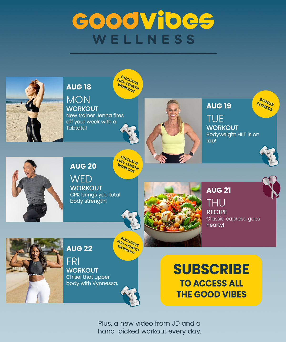 Next Week on Good Vibes Wellness