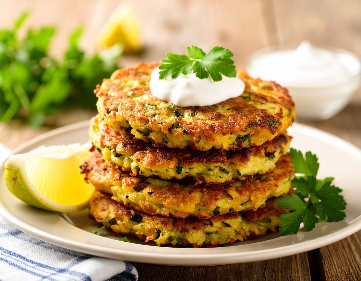 🌽 Good Vibes Sweet Corn & Zucchini Fritters