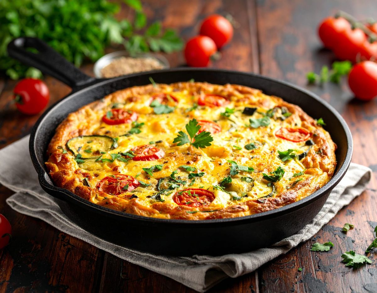 🍳 Good Vibes Breakfast-for-Dinner Veggie Frittata