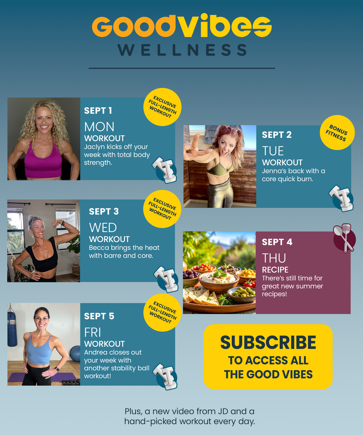 Next Week on Good Vibes Wellness