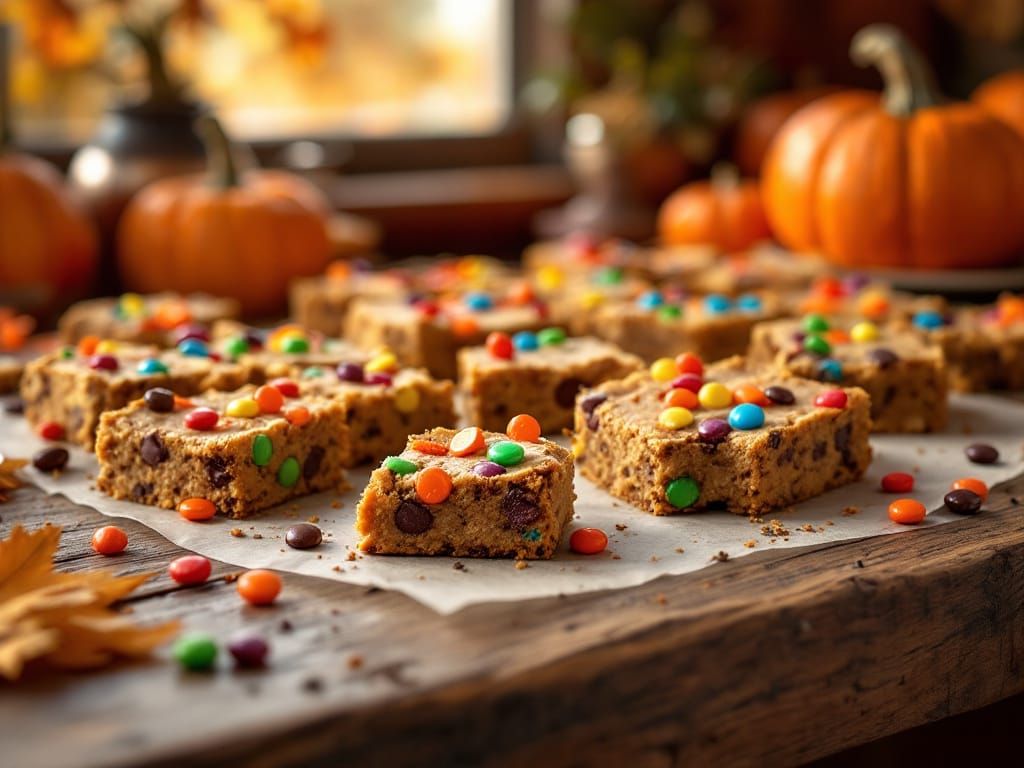 Good Vibes Leftover Halloween Candy Cookie Bars