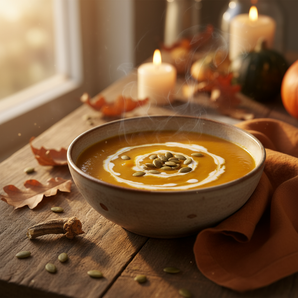Good Vibes Creamy Pumpkin Soup