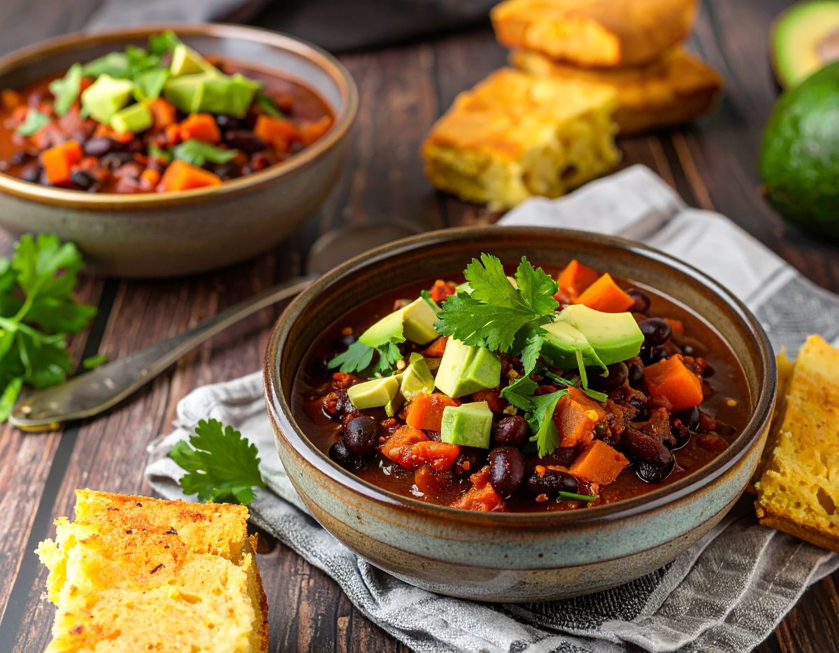 Good Vibes Chili with Sweet Potatoes & Black Beans