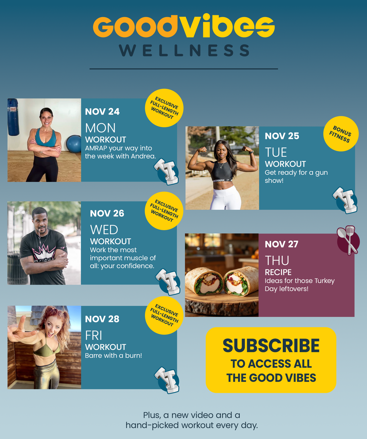 Next Week on Good Vibes Wellness