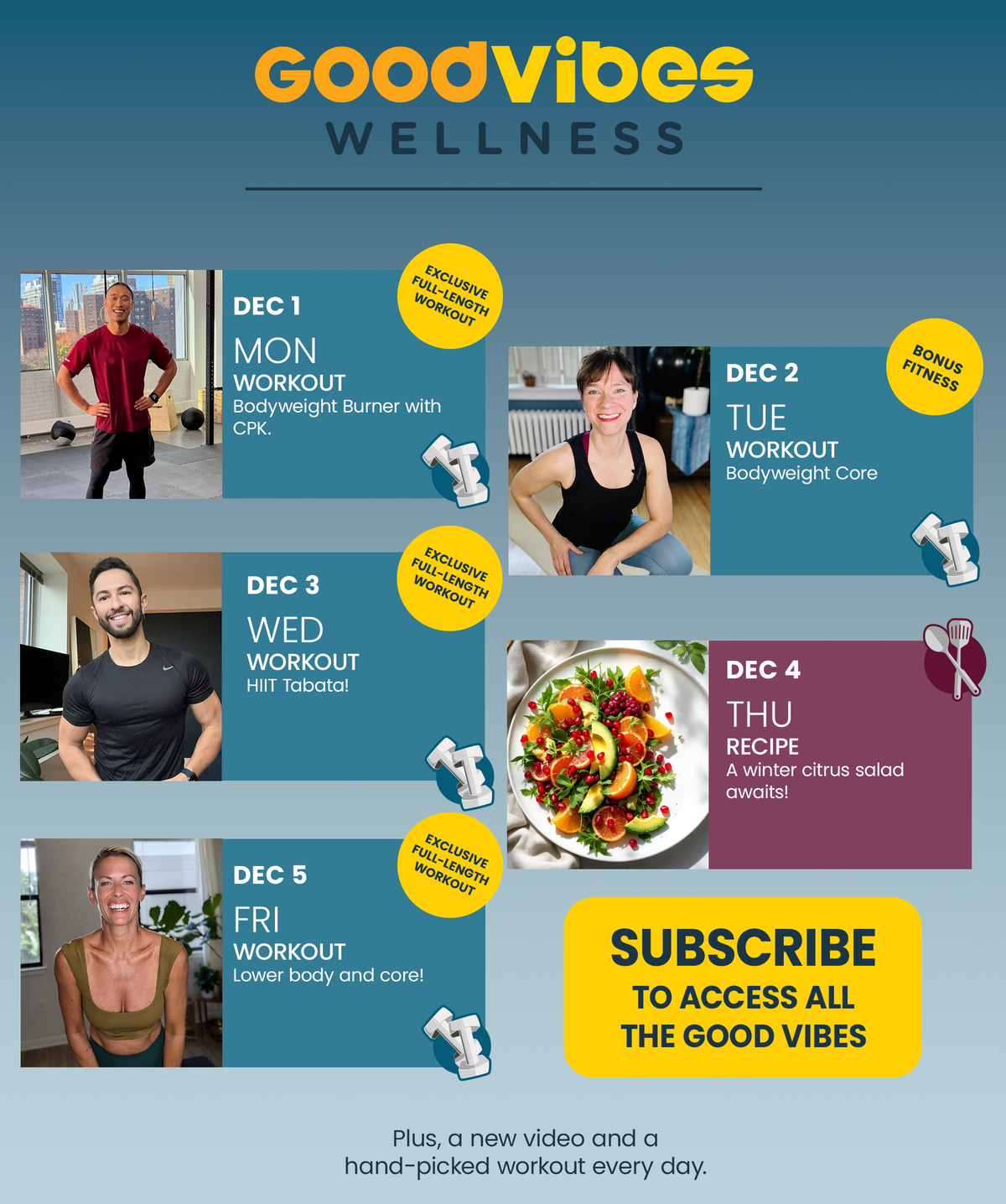 Next Week on Good Vibes Wellness