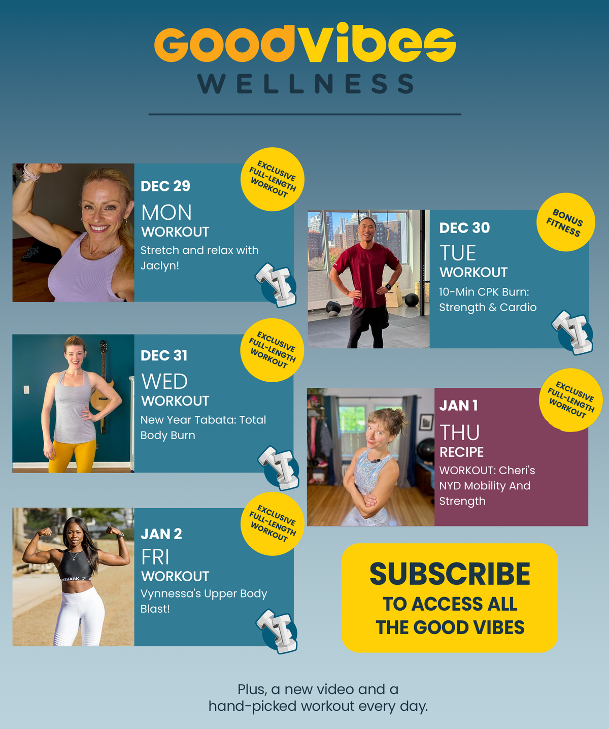 Next Week on Good Vibes Wellness