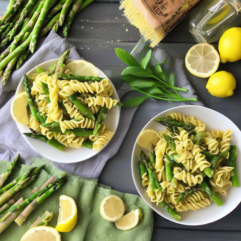 Good Vibes Spring Fling Lemon Asparagus Pasta