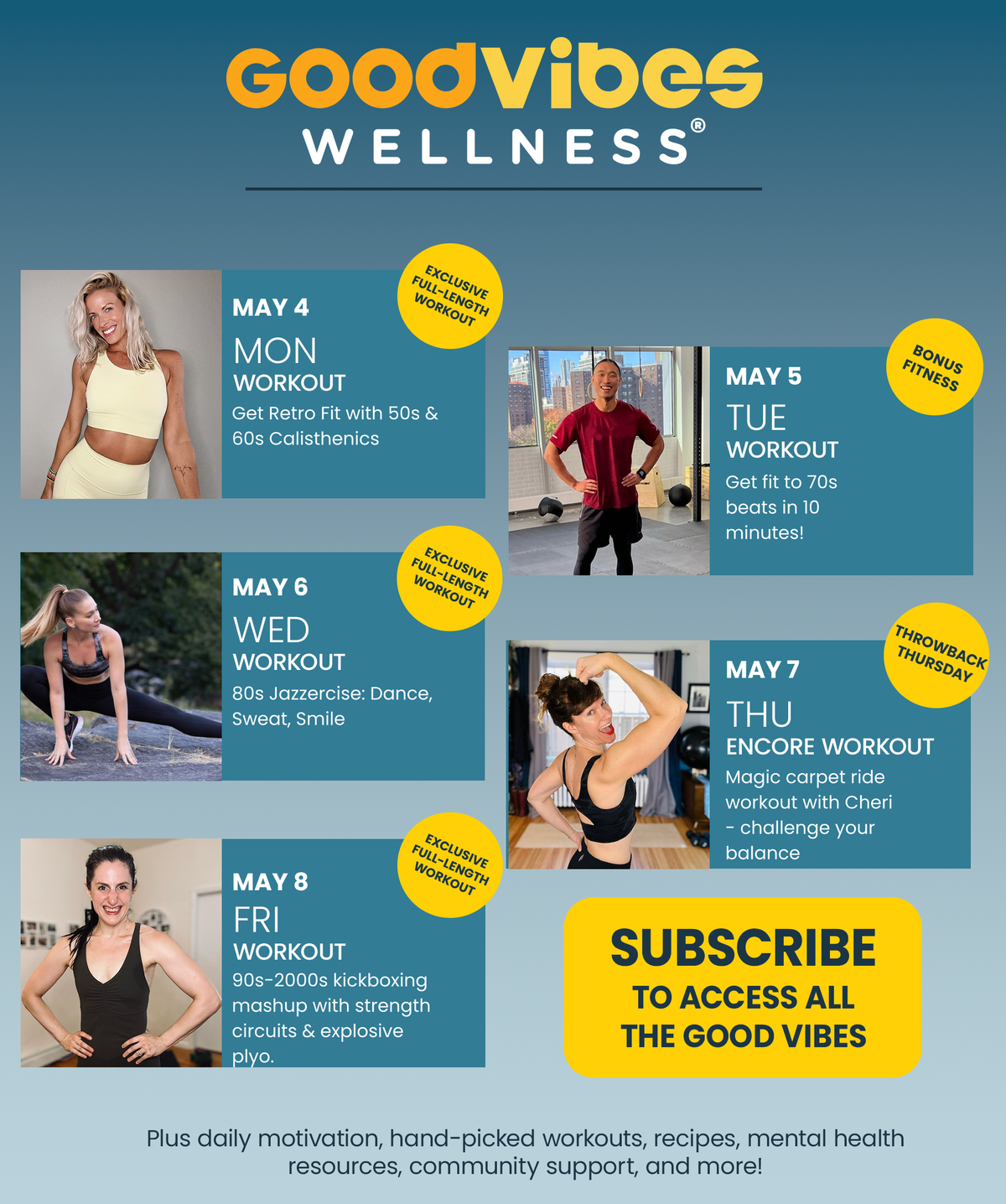 Next Week on Good Vibes Wellness