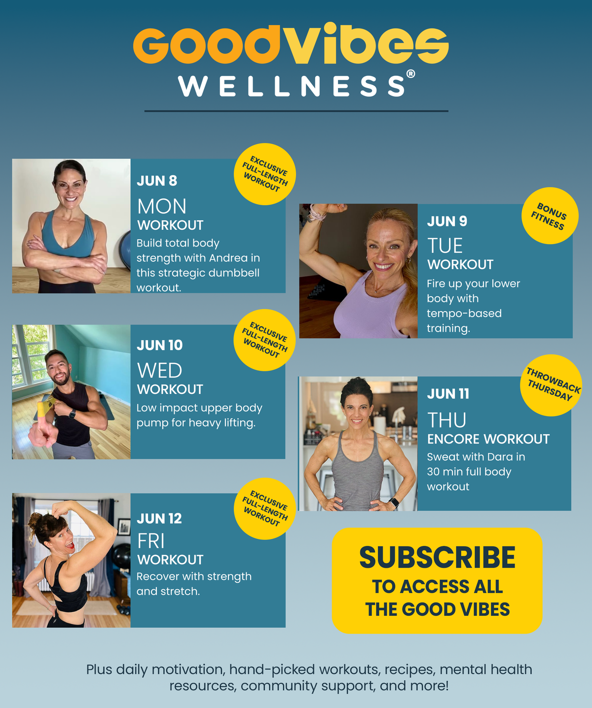 Next Week on Good Vibes Wellness