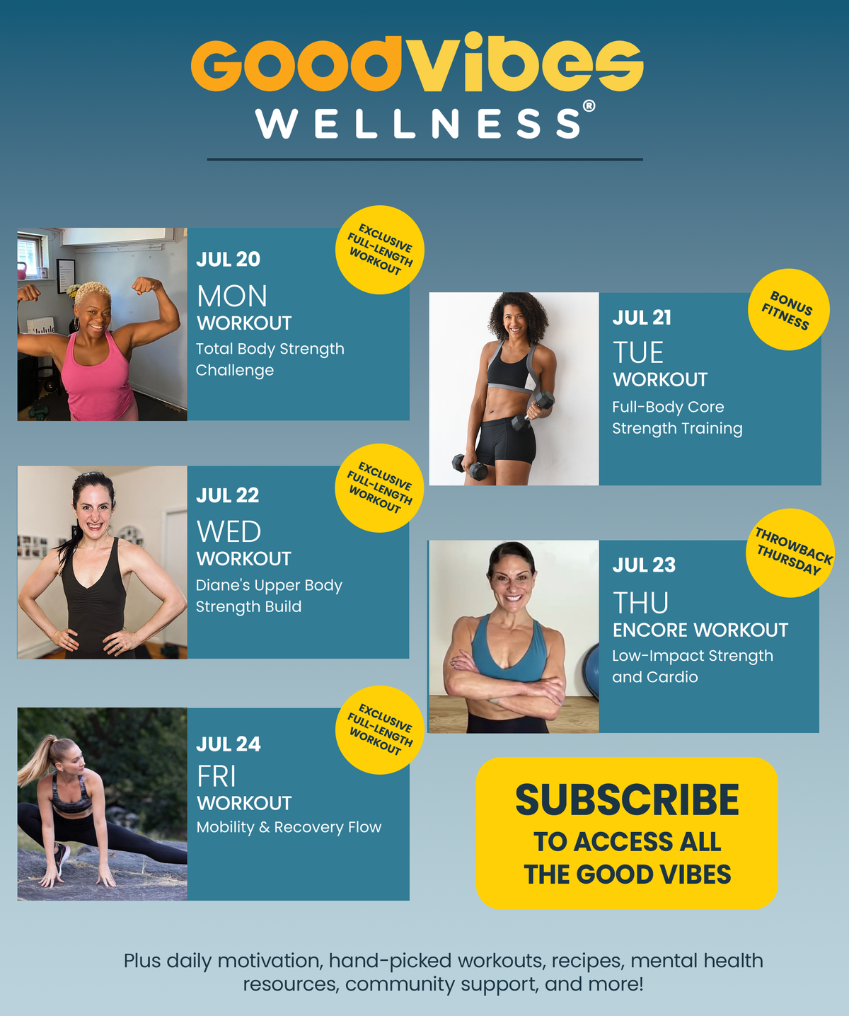 Next Week on Good Vibes Wellness