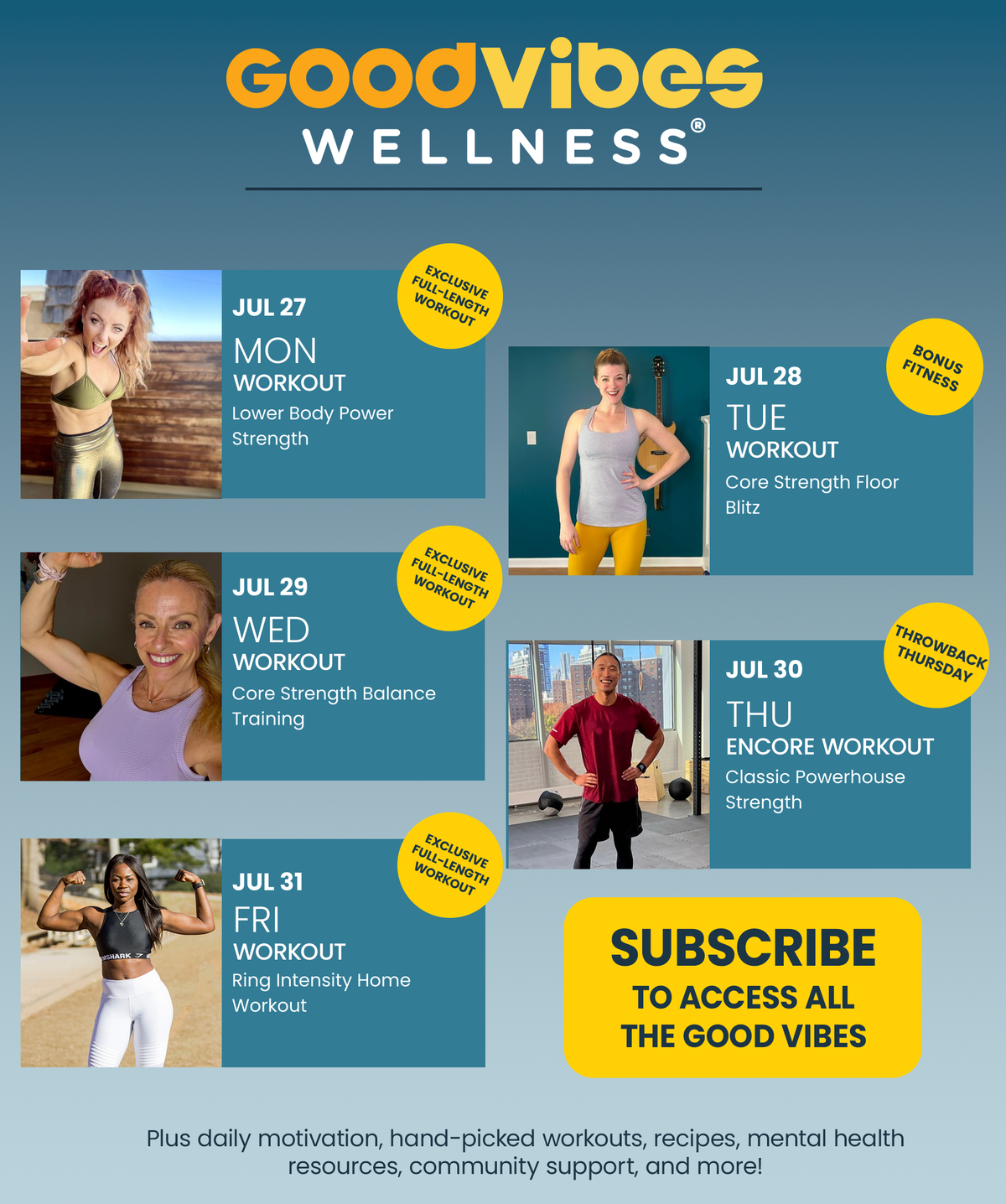 Next Week on Good Vibes Wellness