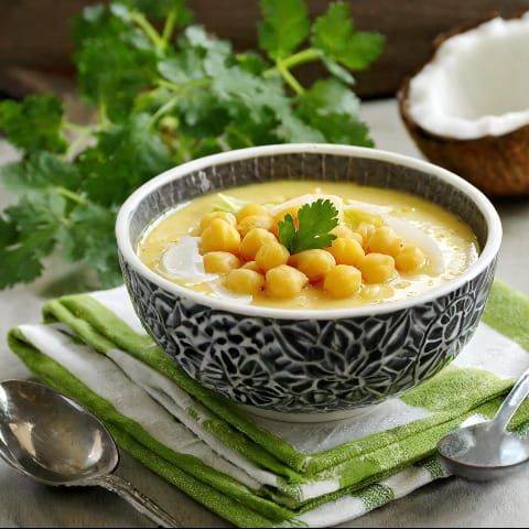 RECIPE: Vegan Coconut Ginger Chickpea Soup