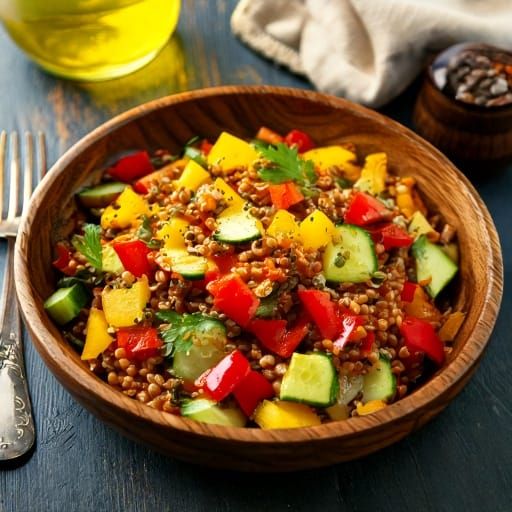 RECIPE: Good Vibes Honey Mustard Lentil Salad