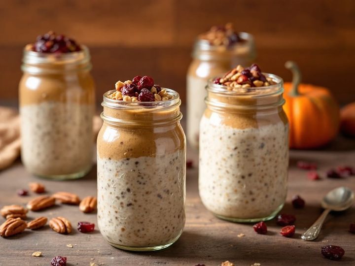 Good Vibes Pumpkin Spice Overnight Oats