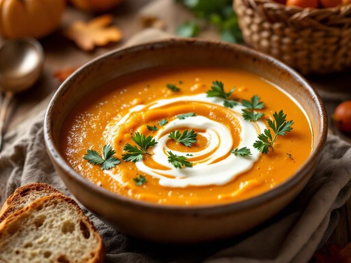 Good Vibes Roasted Butternut Squash & White Bean Soup