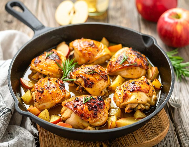 Good Vibes Apple Cider Chicken Skillet