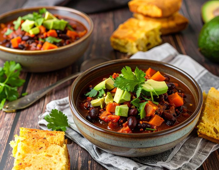 Good Vibes Chili with Sweet Potatoes & Black Beans