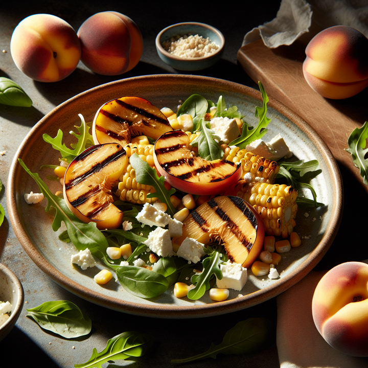 Good Vibes Grilled Peach & Corn Summer Smash