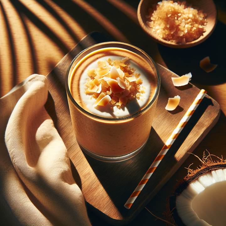 Good Vibes Toasted Coconut & Caramel Banana Smoothie