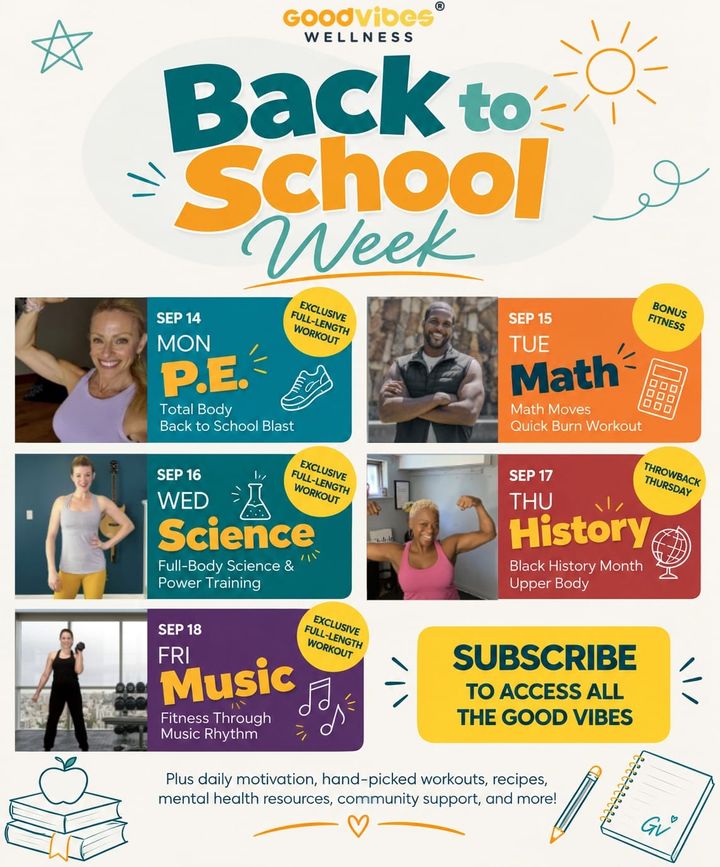 It's Back to School Week on Good Vibes Wellness