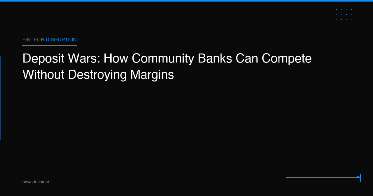 Deposit Wars: How Community Banks Can Compete Without Destroying Margins