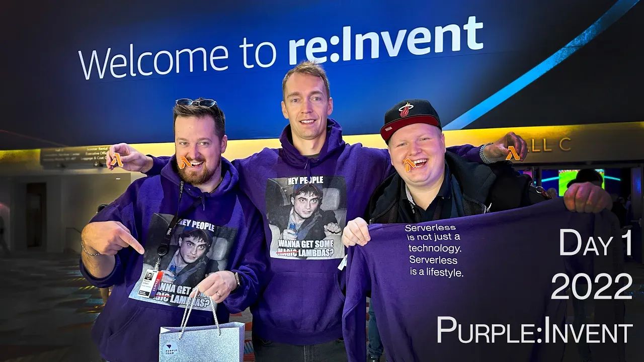 Purple:invent 2022 - Day 1 - Kolik na Re:inventu nachodíš kroků a zakletý náhrdelník!