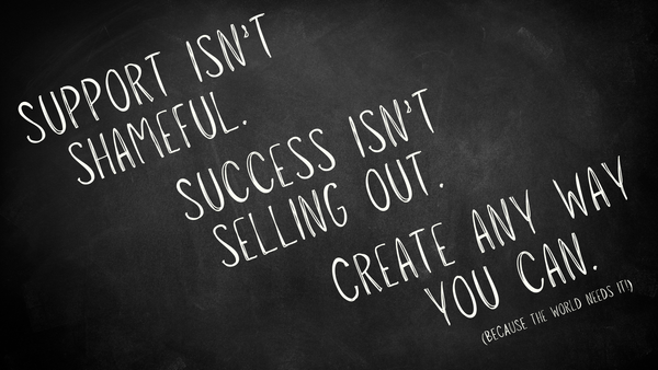 Let’s be clear: Writers and artists deserve nice things