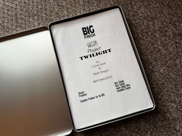 Blast from the past: The Doctor Who - Project: Twilight script!