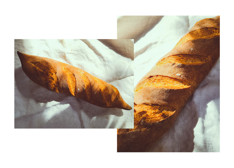 Making baguettes