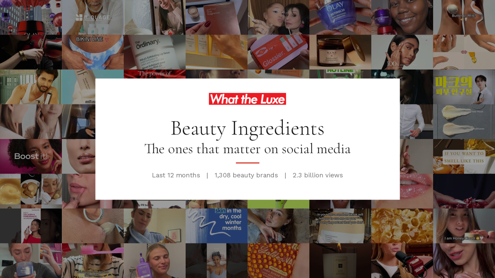 Beauty Ingredients, the report cover