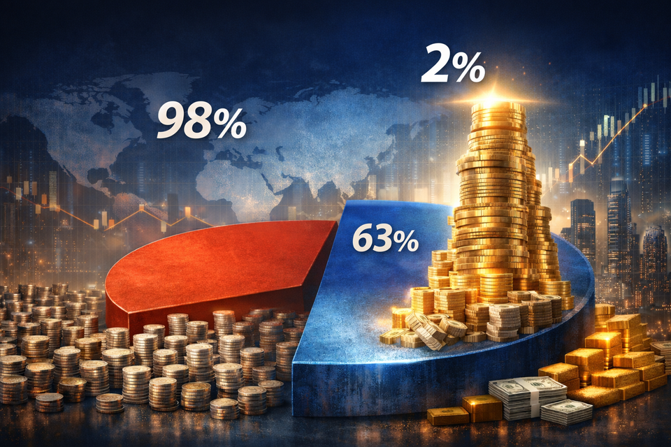 只有 2% 的案子，拿走了 63% 的資金：全球資本正在重排位置