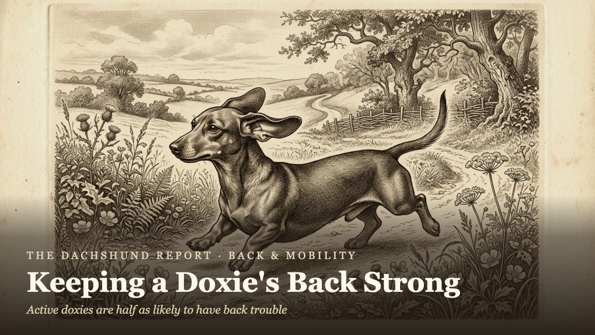 Keeping a Doxie's Back Strong: Safe Exercise Guide