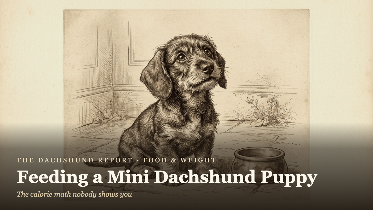 Feeding a Mini Dachshund Puppy: The Calorie Math Nobody Shows You