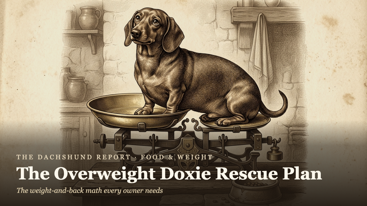 The Overweight Doxie Rescue Plan (Obie's Story)