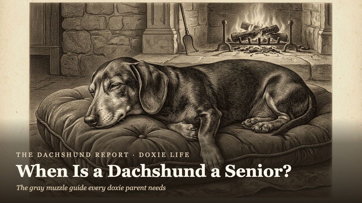 When Is a Dachshund Considered a Senior? (And What Actually Changes)