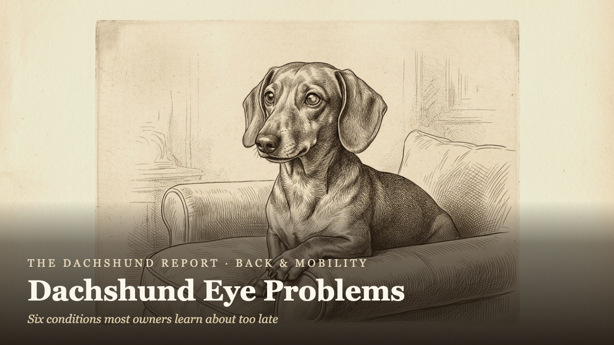 Dachshund Eye Problems: The Health Crisis Hiding Behind Those Big Brown Eyes