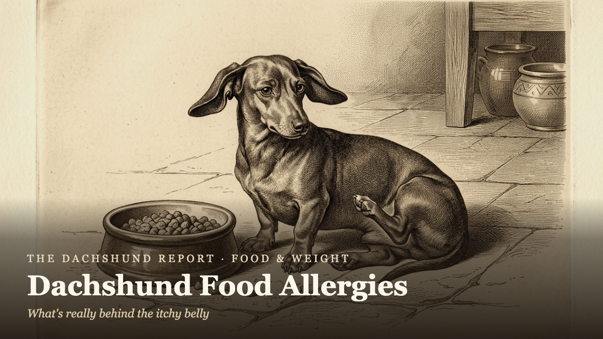 Dachshund Food Allergies: What's Really Behind the Itchy Belly