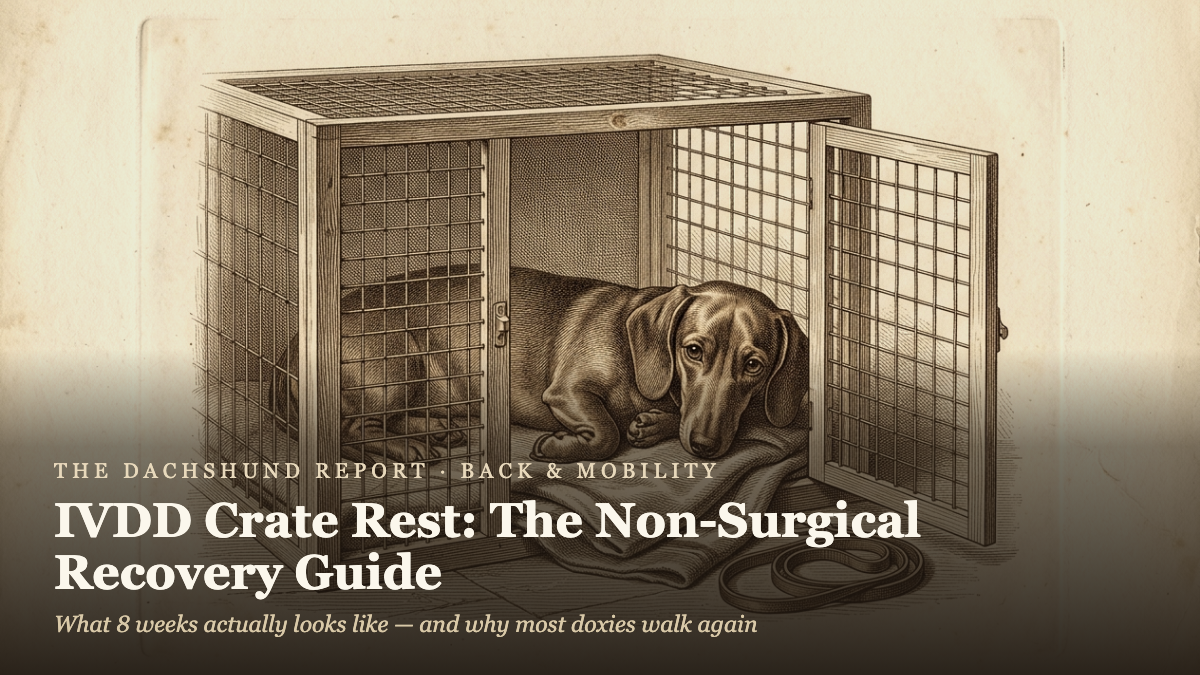 Dachshund IVDD Crate Rest: The Non-Surgical Recovery Guide