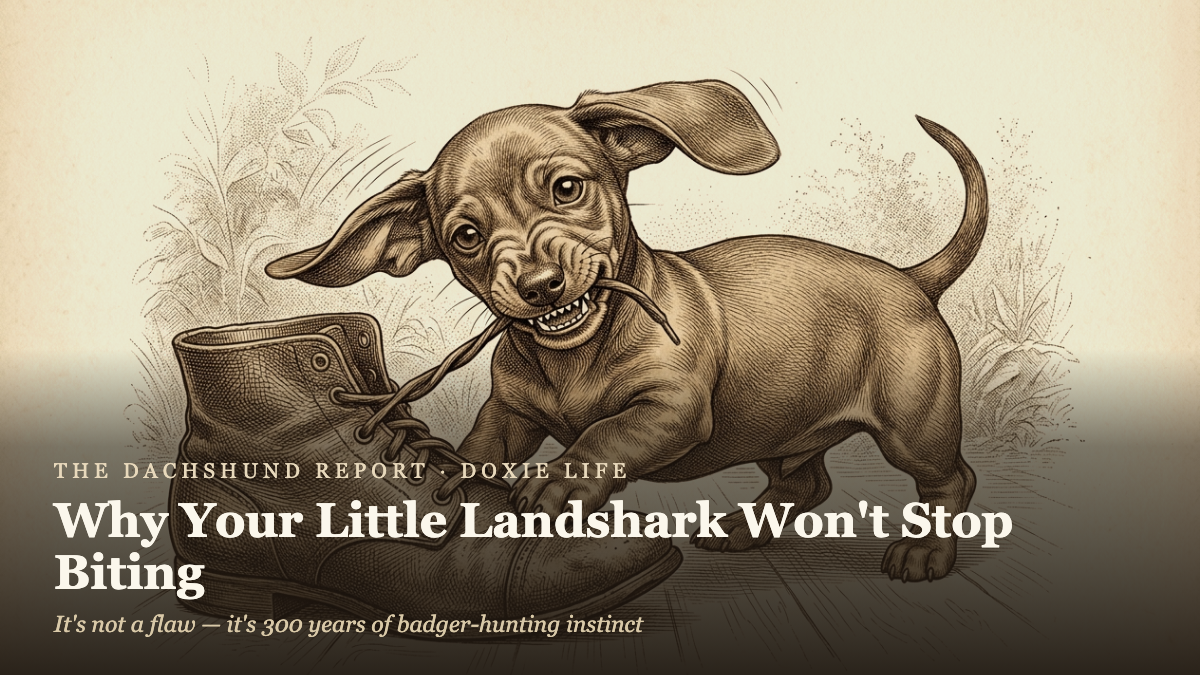 Dachshund Puppy Biting: Why Your Little Landshark Won't Stop (and What Actually Works)