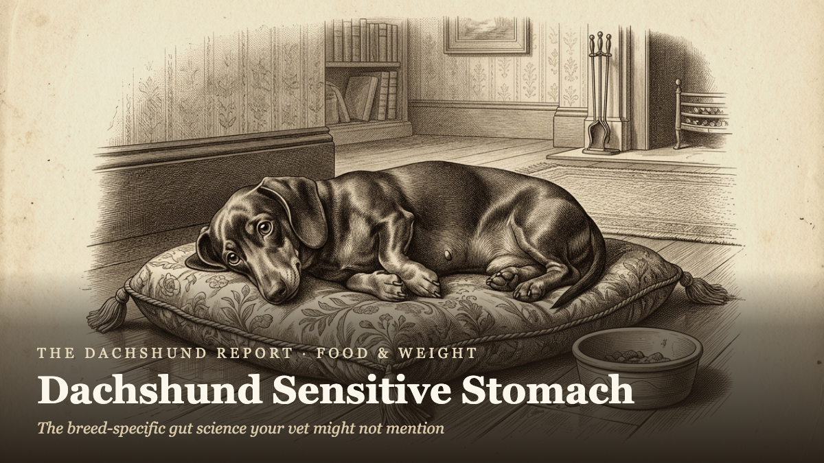 Dachshund Sensitive Stomach: Why Your Doxie's Gut Is Pickier Than You Think