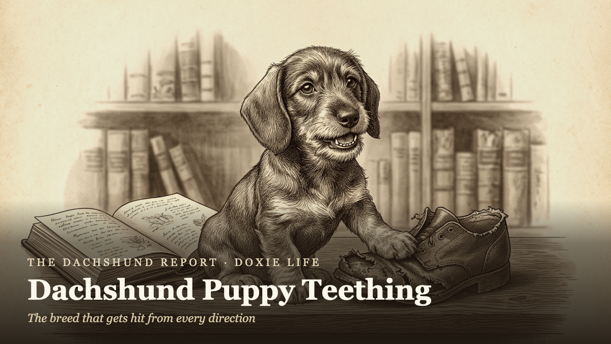 Dachshund Puppy Teething: The Breed That Gets Hit from Every Direction