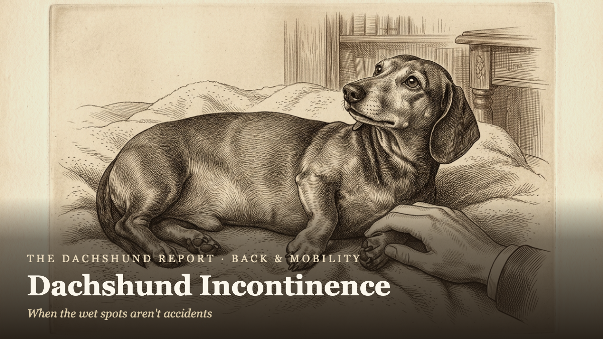 Dachshund Incontinence: Why It Happens (and What Actually Helps)