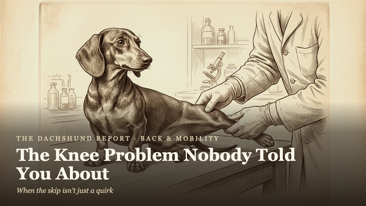 Dachshund Luxating Patella: The Knee Problem Nobody Told You About