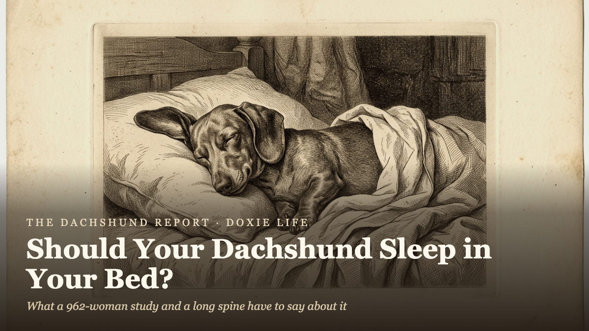 Should You Let Your Dachshund Sleep in Your Bed? (What the Research Actually Says)