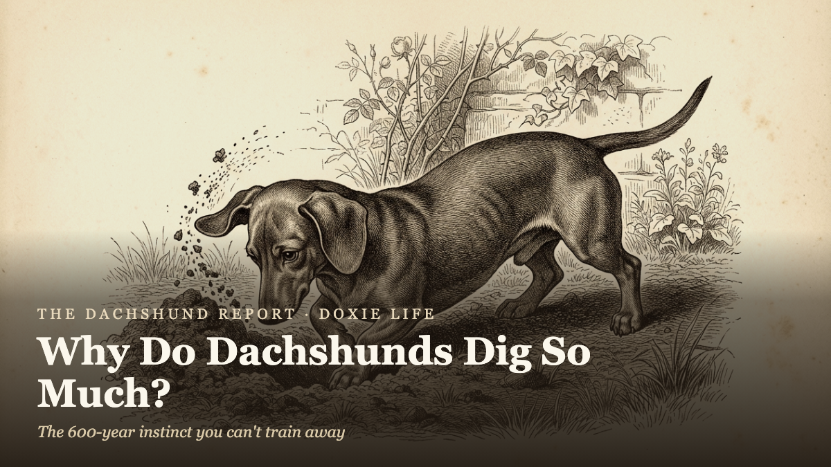 Why Do Dachshunds Dig So Much? (Spoiler: It's Not a Phase)