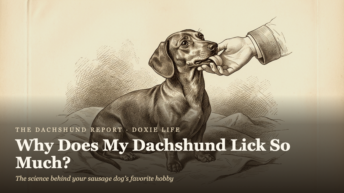 Why Does My Dachshund Lick So Much? (It's Not Just Love)