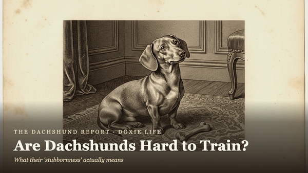 Are Dachshunds Hard to Train? No — But You're Probably Doing It Wrong
