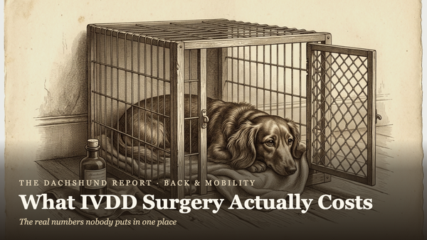 What IVDD Surgery Actually Costs (and When You Might Not Need It)