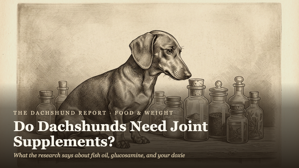 Do Dachshunds Need Joint Supplements? What the Research Actually Says